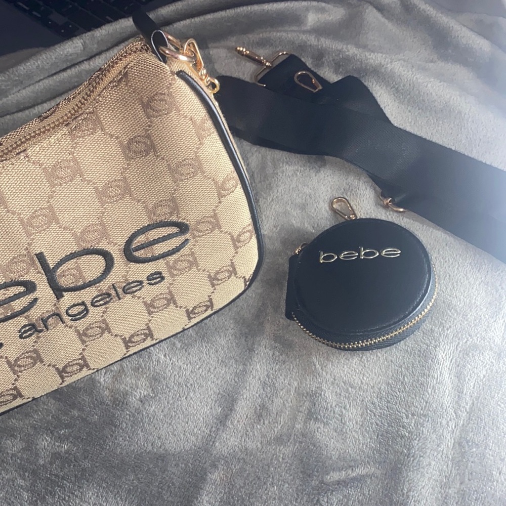 cute and stylish y2k brown and beige bebe purse - Picture 6 of 6